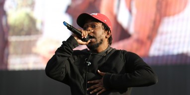 Kendrick Lamar performs at New Look Wireless Festival 2015