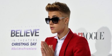 Justin Bieber at "Believe" premiere