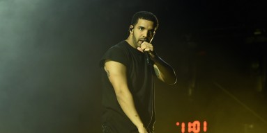 Drake performs at Coachella, 2015