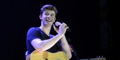 Shawn Mendes performs on Taylor Swift's 'The 1989 World Tour' at Raymond James Stadium on October 31, 2015 in Tampa, Florida.