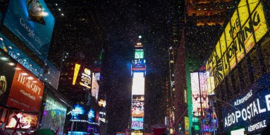 Revelers Celebrate New Year's Eve In New York's Times Square