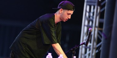 Shlohmo performs onstage during day 1 of the 2014 Coachella Valley Music & Arts Festival