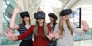  Westfield introduces world first Oculus Rift Virtual Reality headsets ahead of 'Future Fashion' an immersive pop-up experience at Westfield London on March 12, 2015 in London, England. Future Fashion will take place at Westfield London from 27-29 March a