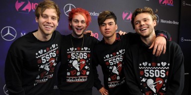 5 Seconds of Summer attend Z100's Jingle Ball 2015 at Madison Square Garden