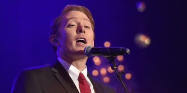 Clay Aiken performs onstage during the 2015 Hollywood Christmas Parade