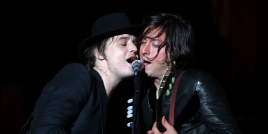 Pete Doherty and Carl Barat of The Libertines