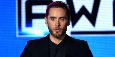 Actor/singer Jared Leto speaks onstage during the 2015 American Music Awards at Microsoft Theater 
