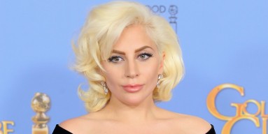  Lady Gaga poses in the press room during the 73rd Annual Golden Globe Awards