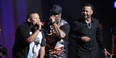 Mannie Fresh, Turk and Juvenile attend the 2013 BMI R&B/Hip-Hop Award at Hammerstein Ballroom on August 22, 2013 in New York City