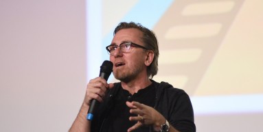 Actor Tim Roth speaks after a screening of 'Chronic' at the 27th Annual Palm Springs International Film Festival on January 9, 2016 in Palm Springs, California. 