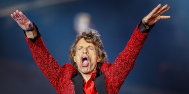 Mick Jagger of the Rolling Stones performs at the Indianapolis Motor Speedway on July 4, 2015 in Indianapolis, Indiana.