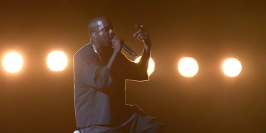 Rapper Kanye West performs at the 2015 iHeartRadio Music Festival at MGM Grand Garden Arena on September 18, 2015 in Las Vegas, Nevada. 