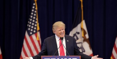 Donald Trump Campaigns In Iowa Ahead Of Caucuses