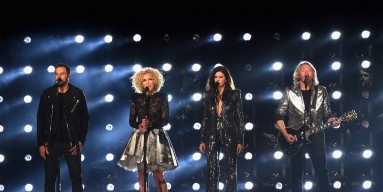 Little Big Town perform onstage at the 49th annual CMA Awards at the Bridgestone Arena on November 4, 2015 in Nashville.