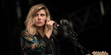Ellie Rowsell from the band Wolf Alice performs for fans during Splendour in the Grass on July 26, 2015 in Byron Bay, Australia. 