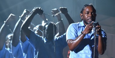 Kendrick Lamar performs onstage during The 58th GRAMMY Awards