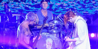 The Red Hot Chili Peppers at Pier 70 on February 6, 2016 in San Francisco, California.
