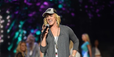 Adley Stump rehearses onstage during the 2015 Miss USA Pageant Rehearsals 