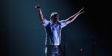  Rapper Kendrick Lamar performs onstage during The 58th GRAMMY Awards at Staples Center