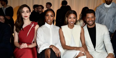Emmy Rossum, Kelly Rowland, Ciara, and Russell Wilson