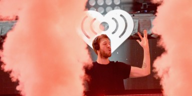 Calvin Harris performs onstage at the Jingle Ball 2015 on December 10, 2015 in Boston, Mass