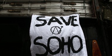 Save Soho Campaigners in London Jan. 2015