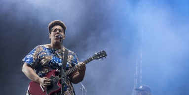 Brittany Howard and Zac Cockrell from Alabama Shakes performs at 2016 Lollapalooza on March 13, 2016 in Sao Paulo, Brazi
