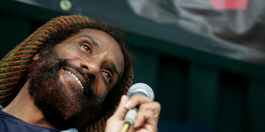 HR, front man of the band 'Bad Brains' performs on stage during the 'Save CBGB's' rally hosted by Steven Van Zandt in Washington Square Park August 31, 2005 in New York City. 