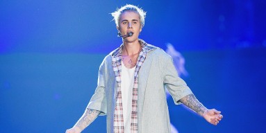 Justin Bieber performs on stage during opening night of the 'Purpose World Tour' at KeyArena on March 9, 2016 in Seattle