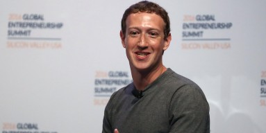 Mark Zuckerberg speaks on a panel discussion with U.S. president Barack Obama during the 2016 Global Entrepreneurship Summit at Stanford University on June 24, 2016 in Stanford, California