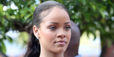 Rihanna attends the 'Man Aware' event held by the Barbados National HIV/AIDS Commission on the eleventh day of an official visit on December 1, 2016 in Bridgetown, Barbados