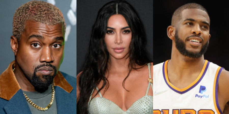 Kanye West, Kim Kardashian, Chris Paul