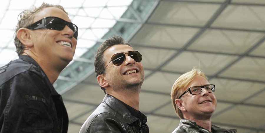 Depeche Mode's Martin Gore, Dave Gahan, Andy Fletcher