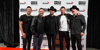 98 Degrees band members, from left, Justin Jeffre, Jeff Timmons, Nick  Lachey and Drew Lachey arrive to KTUphoria 2018 at Jones Beach Theater on  Saturday, June 16, 2018, in Wantagh, New York. (