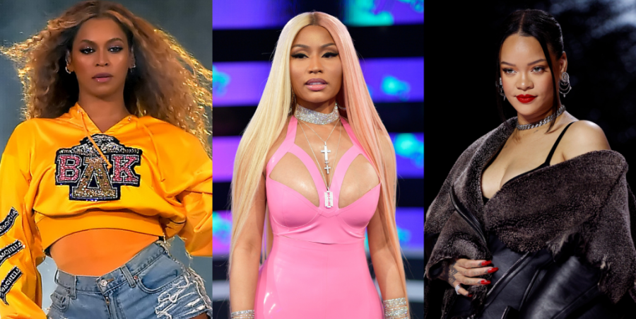 Beyonce, Nicki Minaj, Rihanna