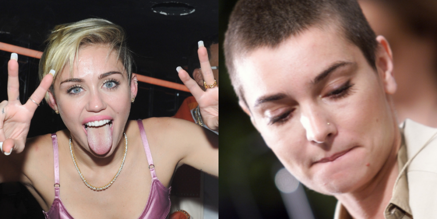 Miley Cyrus, Sinead O'Connor