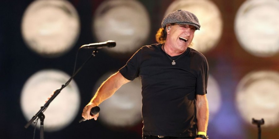Brian Johnson of AC/DC onstage during Global Citizen Festival