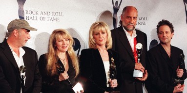  Fleetwood Mac (from left) John McVie, Stevie Nicks, Christine McVie, Mick Fleetwood and Lindsay Buckingham appear together after receiving their awards and being inducted into the Rock and Roll Hall of Fame.