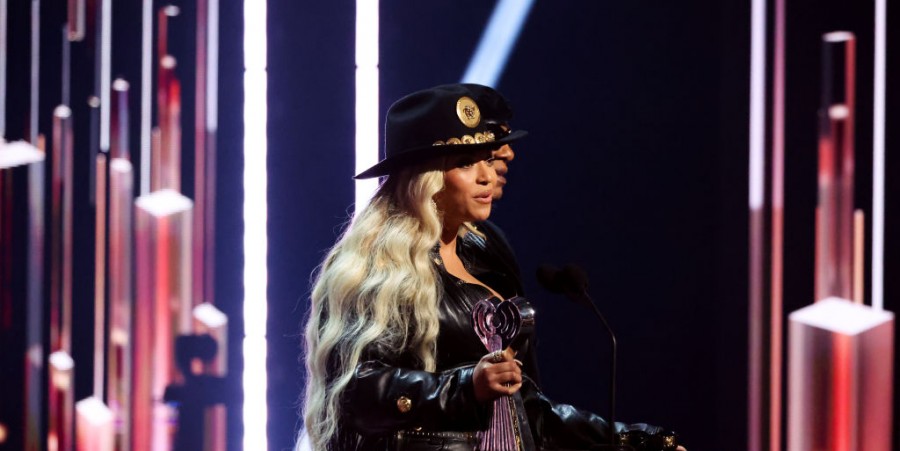  Beyoncé onstage during the 2024 iHeartRadio Music Awards 