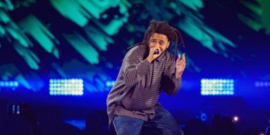 J. Cole onstage during the 2023 iHeartRadio Music Festival