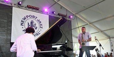 Ravi Coltrane performs with David Virelles at the 65th Annual Newport Jazz Festival 