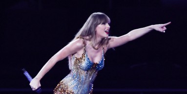  Taylor Swift performs on stage during a concert as part of her Eras World Tour in Sydney on Feb. 23, 2024.