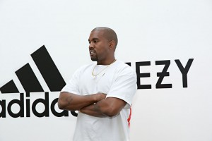 Kanye West announcing the future of his partmership with Adidas in 2016