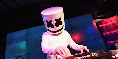 Marshmello performs a private concert for SiriusXM listeners at the YouTube Space on November 18, 2016 in New York City. 