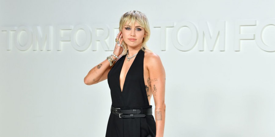 Miley Cyrus attends the Tom Ford AW20 Show