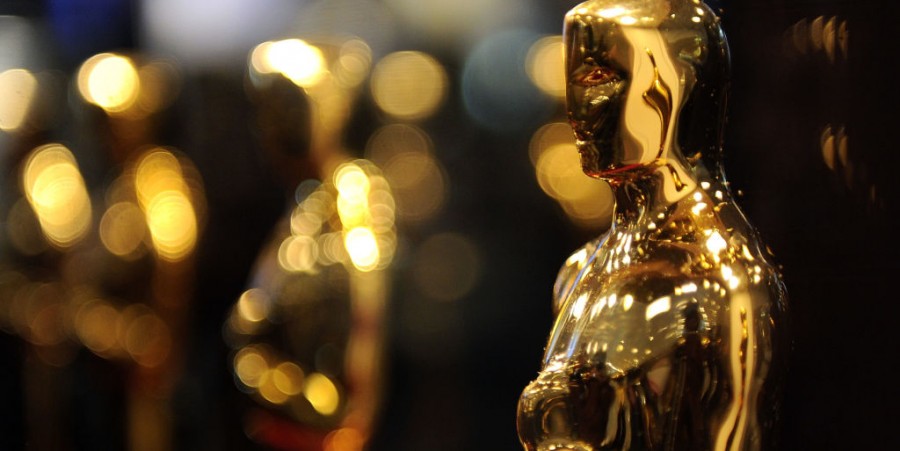 Oscar statues on display at 