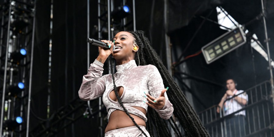  Flo Milli performs during the 2023 NCAA March Madness Music Festival