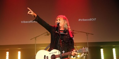 Mike Peters of The Alarm performs at "Dare to be Different" Premiere during 2017 Tribeca Film Festival on April 27, 2017 in New York City.