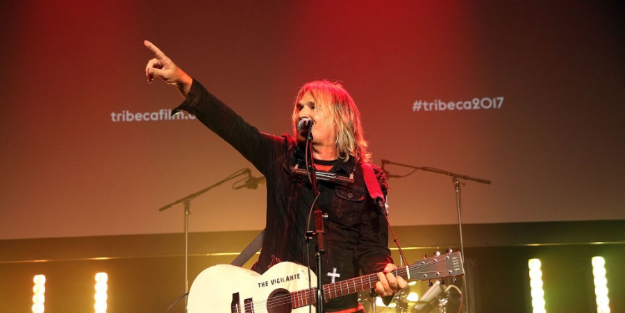 Mike Peters of The Alarm performs at 