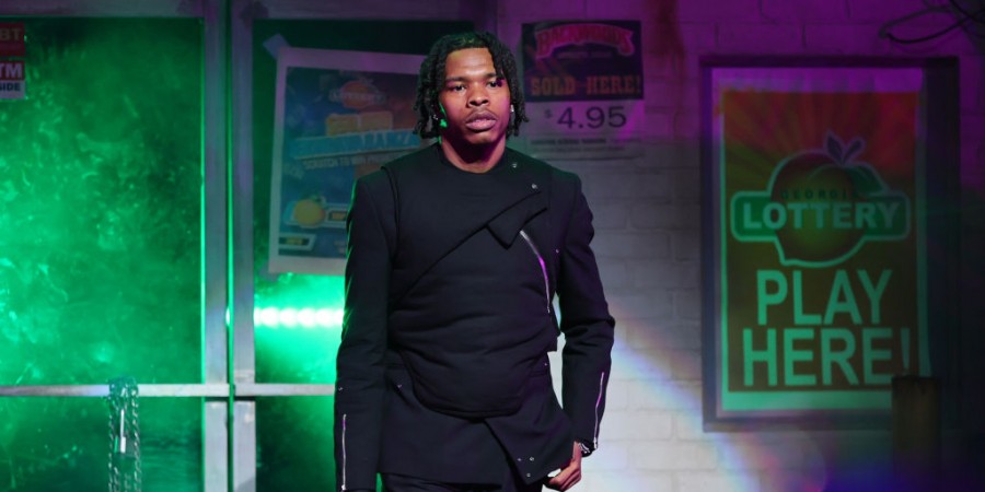 Lil Baby performs during 